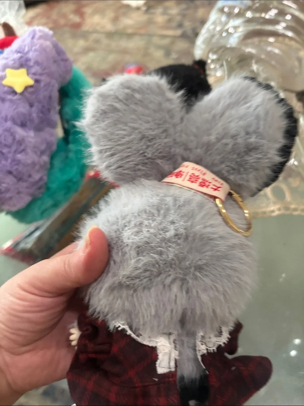 Baby Three Flower Fairy Plush Pendant